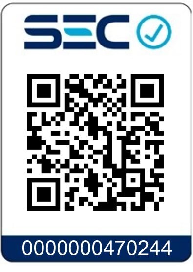 Sello SEC con código QR de la mecha KS-23